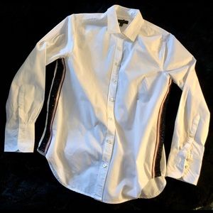 J Crew Embellished Button Down